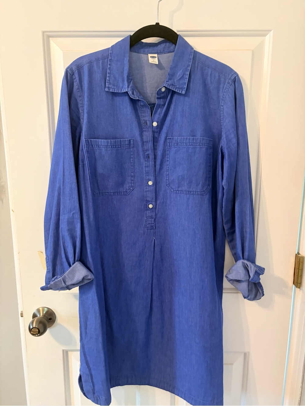 Blue Denim Tunic Shirt Dress